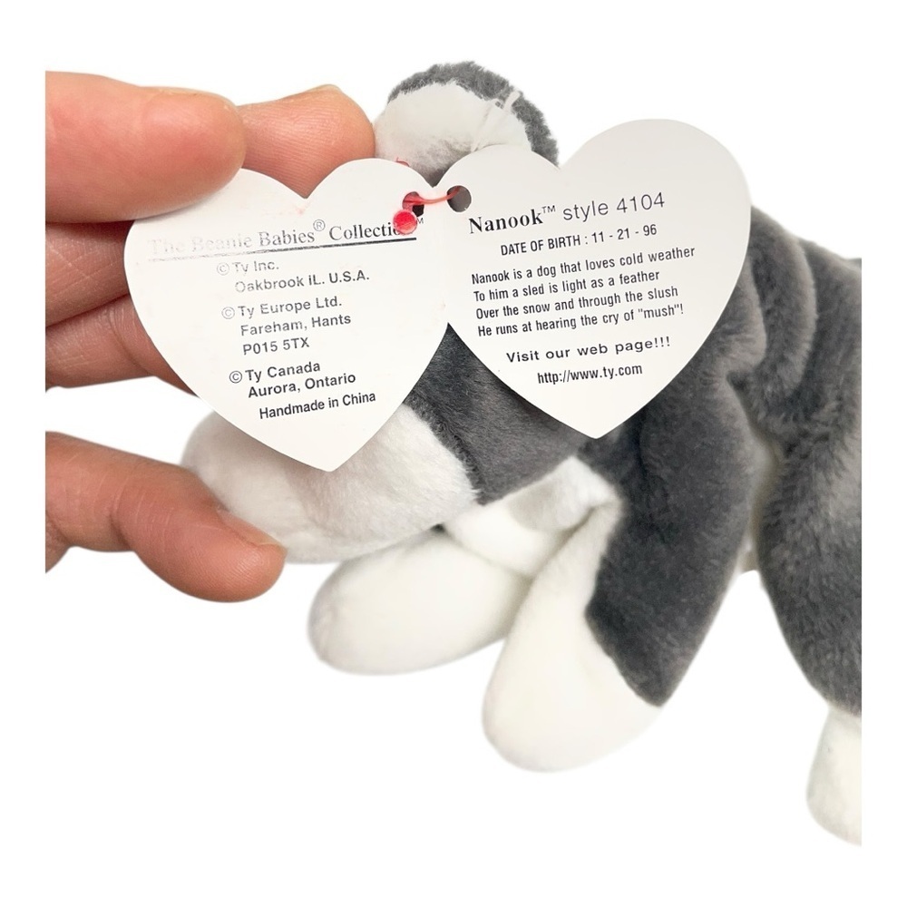 Ty Beanie Baby "Nanook" the Husky - Picture 5 of 8